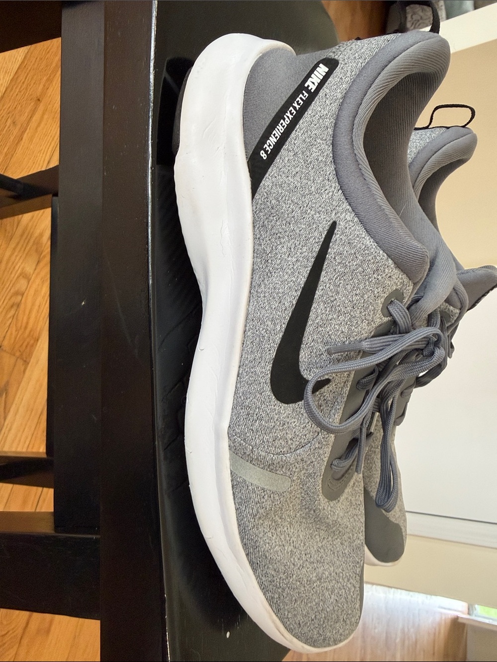 Men's Nike Flex Experience 8 Grey Athletic Running Shoes